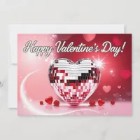 Disco Heart Valentine's Card