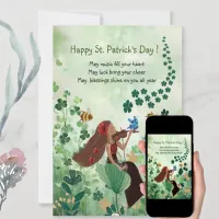 St. Patrick's Day  Holiday Card with  Music