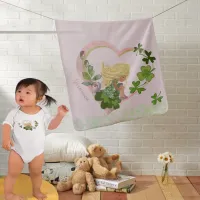 Soft Pink Heart Baby Girl Blanket