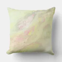 *~* Spring Cotton Abstract Marble Iridescent Throw Pillow