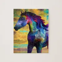 Colorful Mustang Horse Jigsaw Puzzle