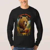 Majestic bear engaging in delightful honey T-Shirt