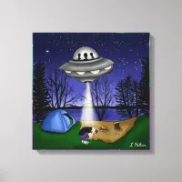 UFO Extraterrestrial Abduction Alien   Canvas Print