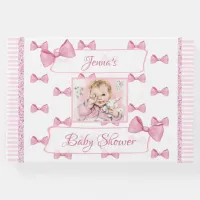 Personalized Baby Shower Guest Book Pink