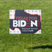 Texas for Biden 2020 Election Lawn Stake Yard Post Sign