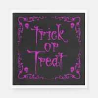 Poison Purple Trick or Treat Napkins