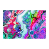 White Marble River Colorful Marble Art