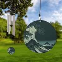 Hokusai Great Wave off Kanagawa at Night Wind Chime