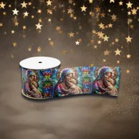 Virgin Mary and Baby Jesus Stained Glass Satin Ribbon