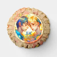 Anime Boy and Girl Floral Couple Personalized Reese's Peanut Butter Cups