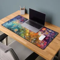 Beautiful Whimsical Colorful Back to School  Desk Mat