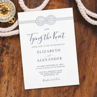 Nautical Rope Tying the Knot Wedding Invitation