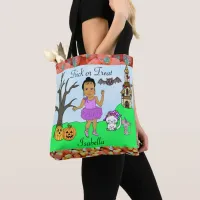 Trick or Treat Girl's Ballerina Halloween Candy Tote Bag