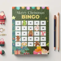 Green Festive Christmas Bingo Jigsaw Puzzle