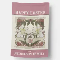 Happy Easter: Vintage Lily Design Peace Hope House Flag