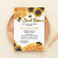 Budget Sunflower Sweet Babee Honey bee Baby Shower