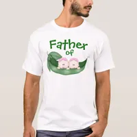 Father of Twin Girls T-Shirt