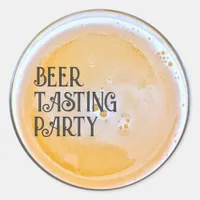 Beer Tasting Party Classic Round Sticker