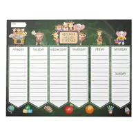 Jungle  Animal Kids Weekly School Activity Planner Notepad