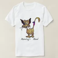 Funny and Angry Looking Cat With Eye Patch T-Shirt