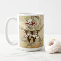 Personalized Jolly Roger Monogram Initial Mug