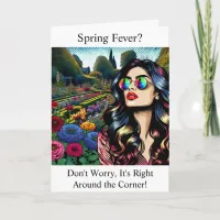 Spring Fevers | Woman in Garden Card