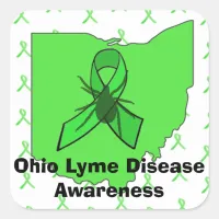 Ohio Lyme Disease Awareness Stickers