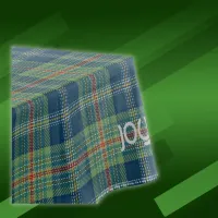 Timeless blue and green Tartan Monogram | Tablecloth