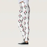 Cute Christmas Penguin Leggings