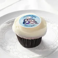 It's a Boy | Polar Arctic Winter Baby Shower Edible Frosting Rounds