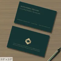 Accounting Finance Business Cards with Disclosure