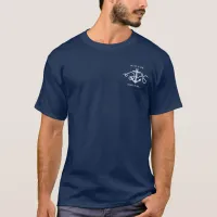 Custom Boat Name Registry Nautical Anchor  T-Shirt