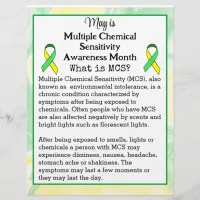 May is Multiple Chemical Sensitivity Awareness Flyer