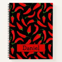 Spicy Red Pepper Personalised Notebook