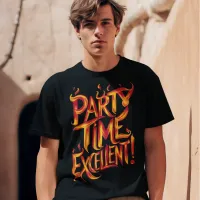 Flaming Party Time T-Shirt