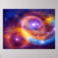 Galaxy Array of Stars and Gases Value Poster