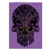 Filigree Skull in Shades of Purple