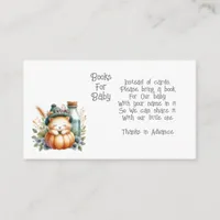 Woodland Animal Books for Baby Enclosure Card