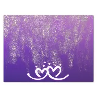 White on Purple Gradient | Tissue Paper