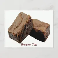 Brownie Diet Postcard