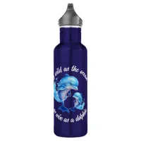 Cute Watercolor Dolphins Quote | Stainless Steel Water Bottle