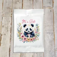 Panda Bear in Flowers Girl's It's a Girl Lemonade Drink Mix
