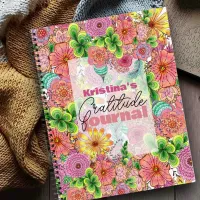 Intricate Vibrant Artistic Hand-drawn Florals Notebook