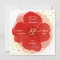 Whimsical Wild Rose Botanical Garden Photo Wedding Invitation