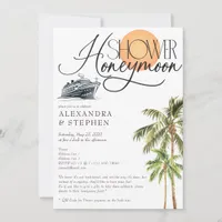 Tropical Cruise Honeymoon Fund Couples Shower Invitation