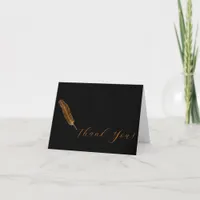 Personalized Quill Pen Thank You Card