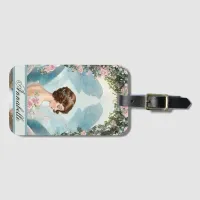 Dreamy Vintage Inspired Rose Fairy Luggage Tag