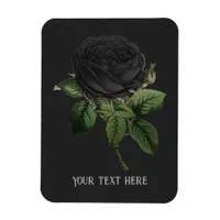 Vintage Gothic Black Roses Personalized Magnet