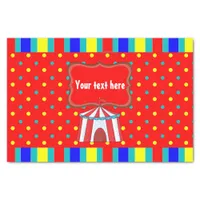 A Day at the Circus Kids Party Personalized Tissue Paper