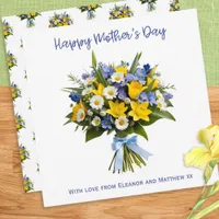 Pretty Spring Flowers Personalized Mother's Day Card